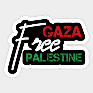 Free Gaza Free Palestine - Palestinian Lives Matter Sticker